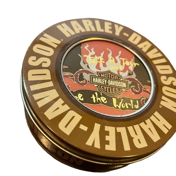 Harley Davidson Take A Tour See The World Absorbant‎ Collectable Coasters - Picture 2 of 8